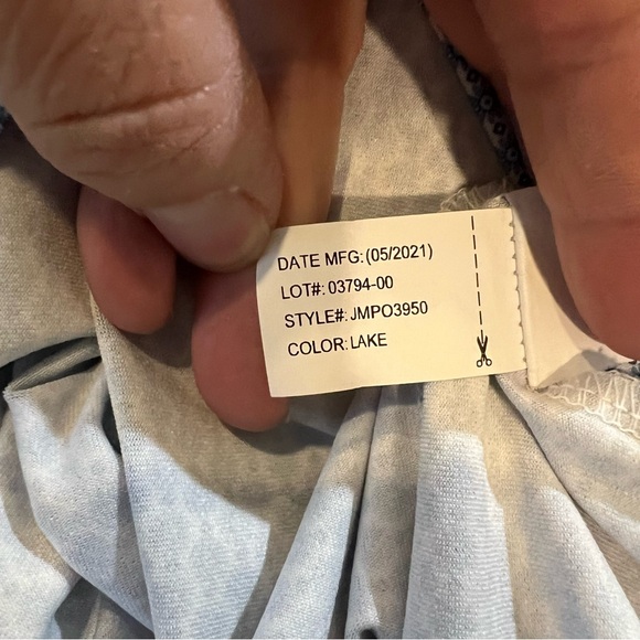 Johnnie-O Men’s XL Lake Blue Medallion Print Salem Prep-formance Golf Polo - Picture 7 of 7